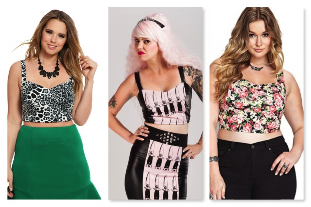 Bralette Style Plus Size Crop Tops from Eloquii, Candystrike, and Forever 21 