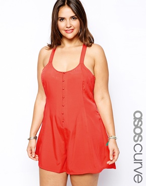 ASOS Red Playsuit