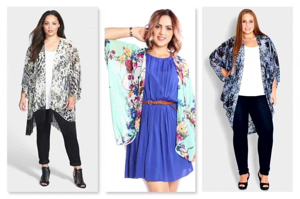 Plus Size Unique Print Kimonos