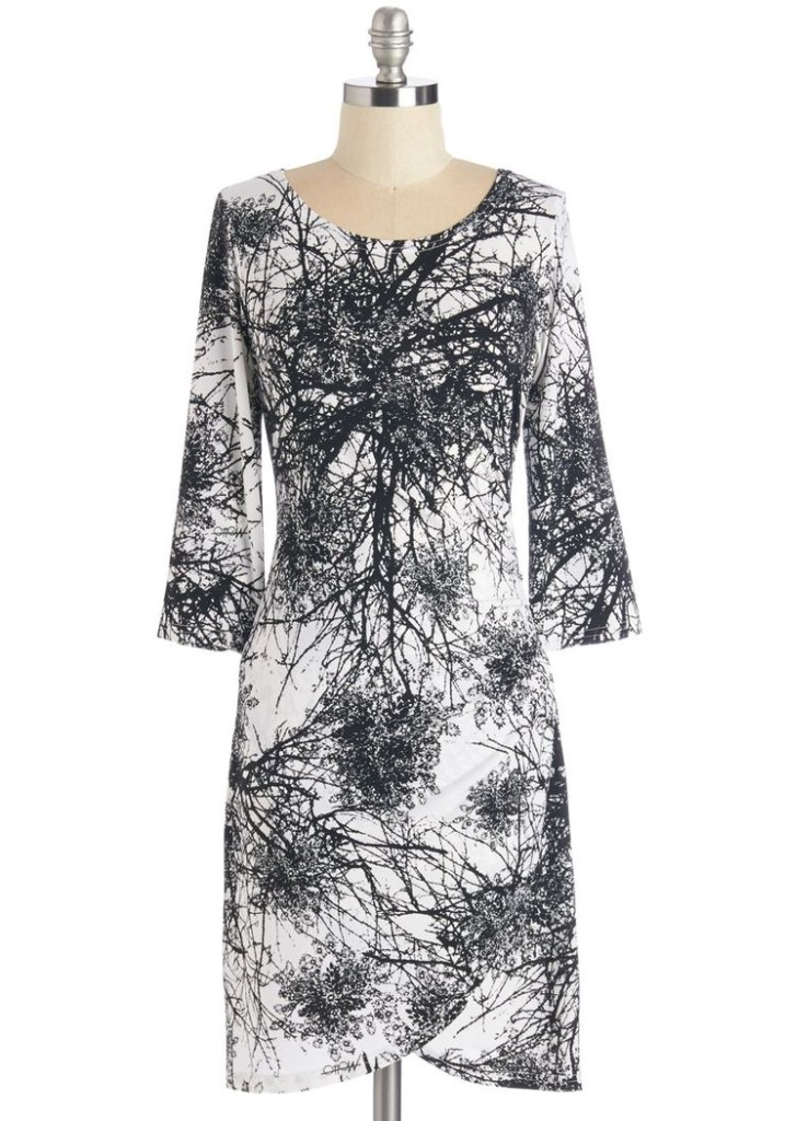 Modcloth Tree Branches Print Dress
