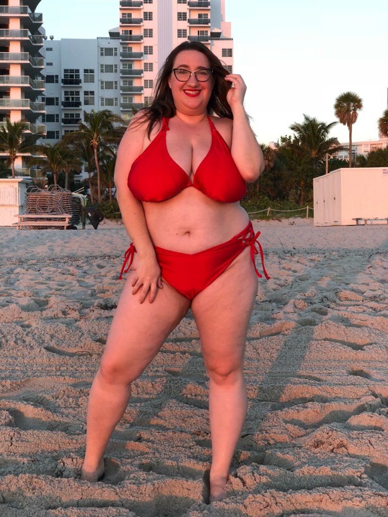 Having A Moment In A Curvy Beach String Bikini Curvily 