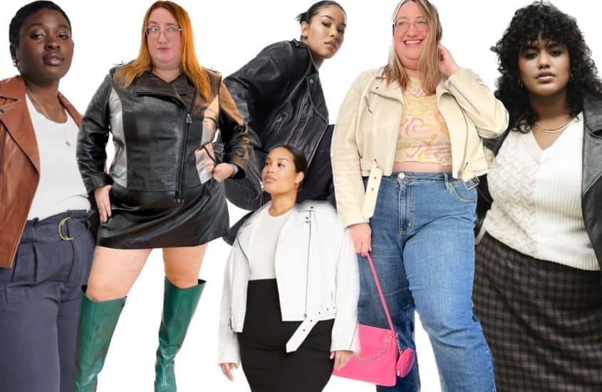 Where to Buy Real Leather Moto Jackets in Plus Size