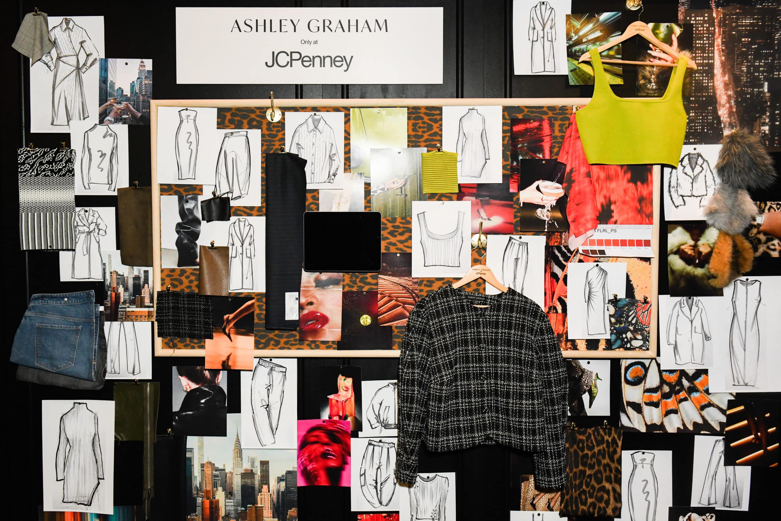 Moodboard for the Ashley Graham Collection at JCPenney